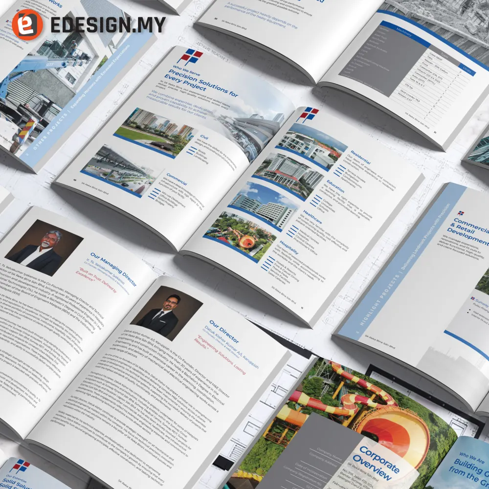 SK Reka Bina construction project portfolio spread